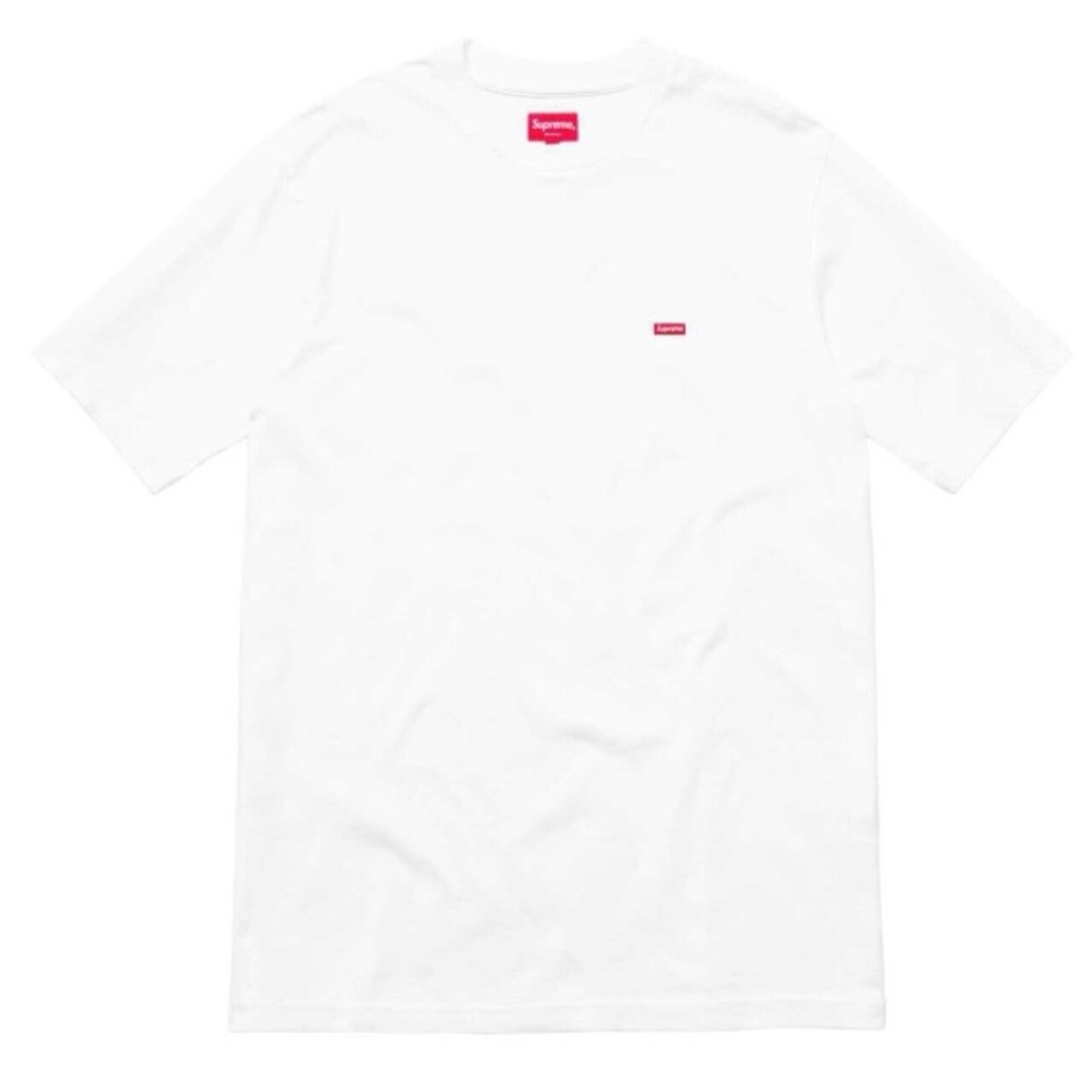 SS17 SUPREME SMALL BOX LOGO TOP TEE L WHITE